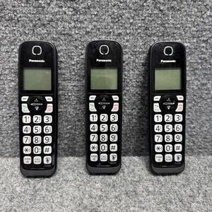 Panasonic KX-TGDA52 B DECT‎ 6.0 Cordless Phone Handset Black Lot Of 3
